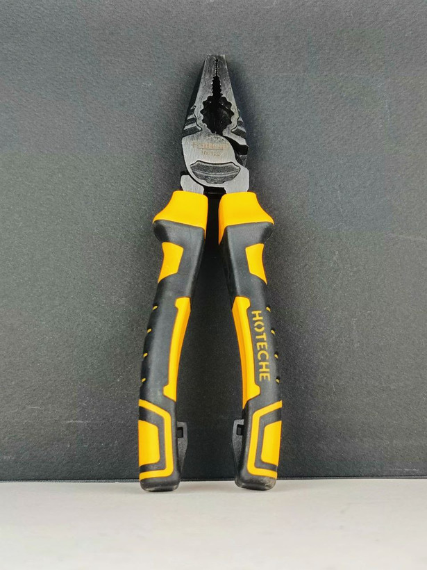 انبر دست فولادی حرارت دیده * 7 * اینچ ضد زنگ و ضد سایش فوق حرفه ای و صنعتی - برند اصلی Hoteche هوتچ (100122)