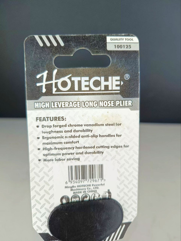 دم باریک فولادی حرارت دیده * 8 * اینچ ضد زنگ و سایش فوق حرفه ای صنعتی - برند اصلی Hoteche هوتچ (100125)