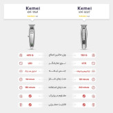 ماشین اصلاح موی سر و صورت کیمی مدلKM-5027 همراه آداپتور اصلی