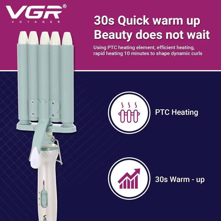 فر کننده موی برقی حرفهای وی جی آر مدل V-597 | حالت 5 لول