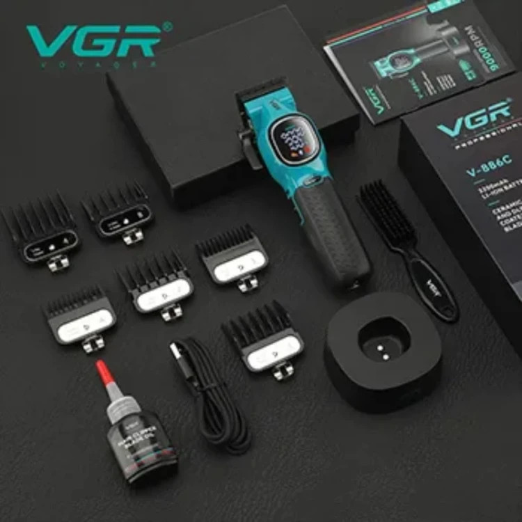 ماشین اصلاح موی سر و صورت شارژی وی جی ار مدل V-886C